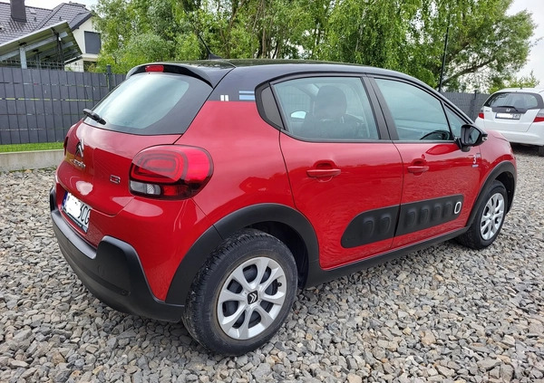 Citroen C3 cena 23500 przebieg: 94000, rok produkcji 2019 z Dobra małe 407